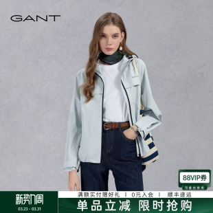 夹克衫 女士连帽百搭外套宽松廓形户外休闲薄款 甘特春秋新款 GANT