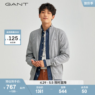 运动通勤拉链立领外套卫衣 GANT甘特春夏新款 男士 美式 2048004