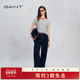 挺阔显瘦长裤 GANT 甘特2026春夏女士宽松复古水洗休闲阔腿牛仔裤