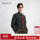 甘特25年秋冬新款 男100%棉格纹衬衫 学院风美式 GANT 街头复古衬衫