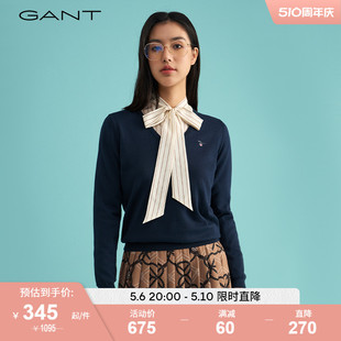 483042 V领套头针织衫 GANT甘特新款 女士时尚