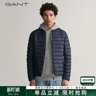 轻薄短款 男士 简约立领休闲通勤百搭绗棉服外套 甘特秋冬季 GANT