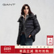 新款 GANT 甘特2025秋冬季 女士鹅绒羽绒服收腰轻便温暖连帽羽绒服