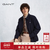 短款 外套 甘特秋男士 美拉德纯棉休闲翻领男装 哈灵顿夹克 GANT