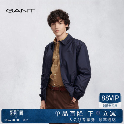 GANT/甘特男士休闲翻领复古夹克