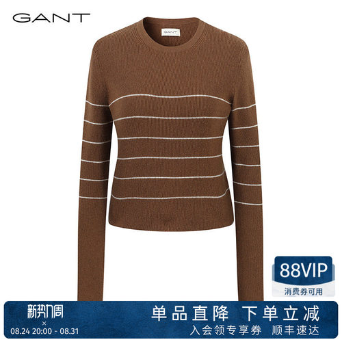 GANT/甘特女士圆领针织套头毛衣
