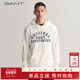 GANT 字母印花百搭舒适宽松口袋连帽弹力棉卫衣 男士 甘特春季 新款