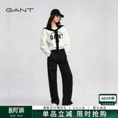 厚款 加绒黑色女裤 窄版 阔腿裤 GANT 显瘦松弛感牛仔裤 甘特秋冬新款