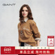 女装 GANT 甘特2025秋冬新款 加绒学院风上衣刺绣圆领休闲运动卫衣