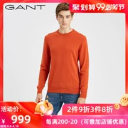 GANT / Gant mùa thu và mùa đông nam cổ tròn áo thun len len màu len cashmere 8050003 - Áo len Cashmere