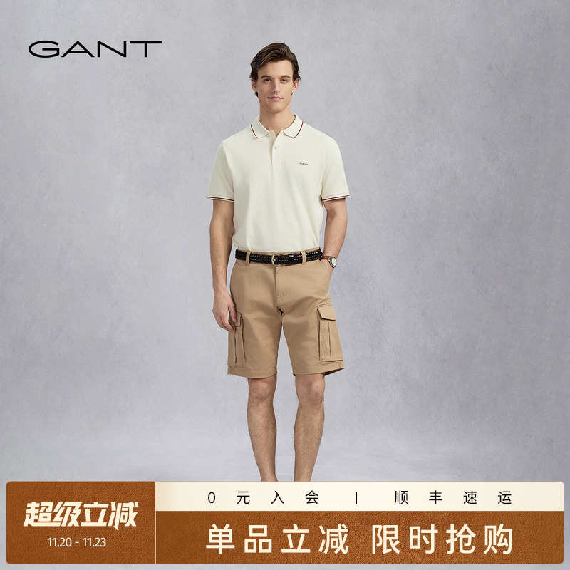 GANT/甘特夏季男士潮流工装短裤