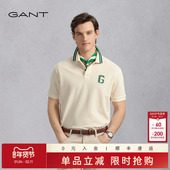 甘特25新款 撞色短袖 夏男士 GANT 简约棉质打底衫 时尚 T恤翻领POLO衫