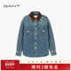 新款 GANT 甘特25秋冬季 女士纯棉休闲复古老钱巴恩风牛仔夹克外套
