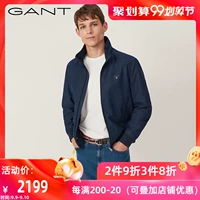 GANT / Gant mùa thu và mùa đông nam ngắn áo khoác đứng cổ áo khoác cotton giản dị 7000566 - Bông áo bomber nam