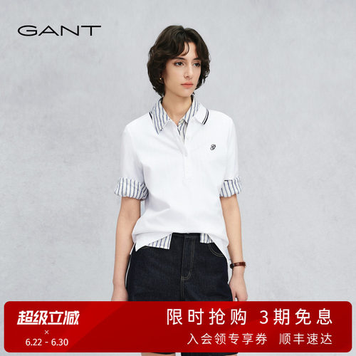 GANT/甘特女士学院风短袖POLO衫