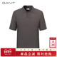 上衣舒透微弹休闲翻领polo衫 GANT T恤 男士 纯色短袖 甘特秋季 新款