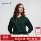 GANT 甘特2025秋冬新款 女士加绒翻领套头上衣学院风休闲运动卫衣