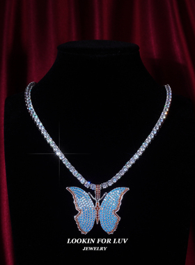 LFL男女款铜镀K金百搭小蝴蝶