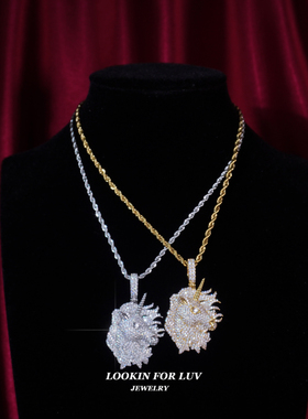 LFL男女铜镀K金百搭独角兽