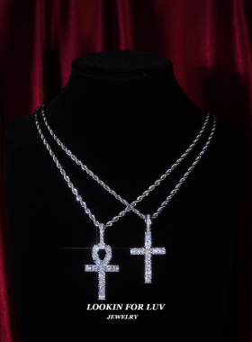 LFL男女锆石超闪十字架百搭