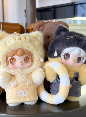 正版yooki氧氧喵喵夏日派对盲盒毛绒玩偶包包挂件公仔女生日礼物