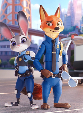 正版MORSTORM魔力风暴疯狂动物城可动人偶盲盒公仔摆件生日礼物