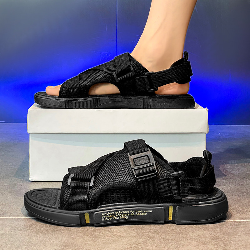 凉鞋男款夏季户外运动软底拖鞋外穿防滑两用开车涉水休闲沙滩凉拖