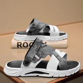 夏季 休闲开车凉鞋 耐磨潮流沙滩鞋 男运动男士 拖鞋 软底外穿防滑男款