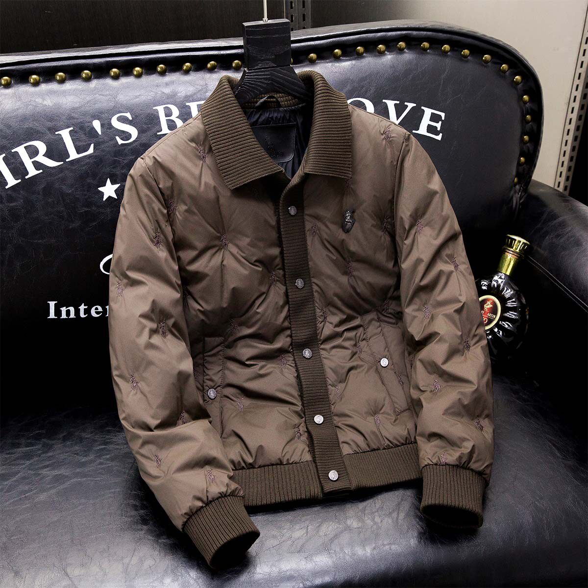 欧洲站轻奢羽绒服男2025冬季新款休闲保暖高端男士短款白鸭绒外套