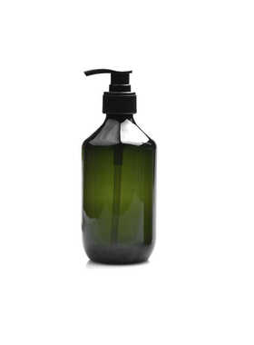 400ml细脖塑料瓶分装棕色绿色包装瓶沐浴露分装塑料包装PET按压泵