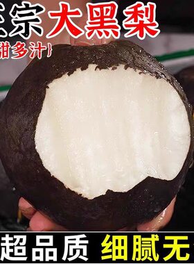 【顺丰】乌梨大果新鲜黑梨四川特产成都5斤脆甜黑皮梨子皮薄肉厚3