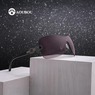 新款温州眼镜厂生产的渐进色一体枪色灰片风镜跨境爆款女士太阳镜