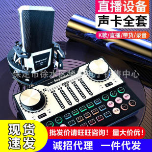 百音美A60声卡电容麦克风直播套装录歌网红专用设备麦克风/话筒有