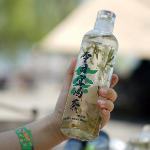 爆款玻璃冷泡瓶白毫银针冷萃瓶子随身冷泡茶杯子小红书同款可定制