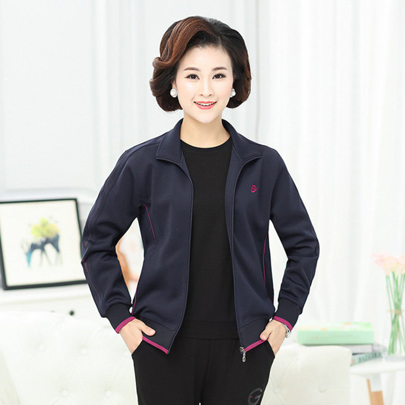 春秋新款女士大码宽松晨练运动服
