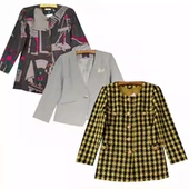 古着vintage秋冬日本小香风外套小西服复古气质港味文艺西装 女4