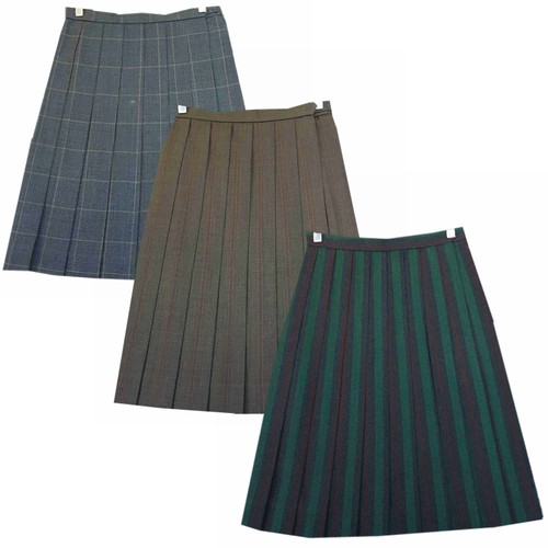 JK制服学院风学生百褶箱褶格子