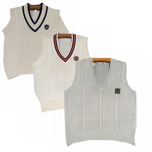 古着中古学生日本学院JK织套头毛衣针织衣JK制服针织开衫女生背心