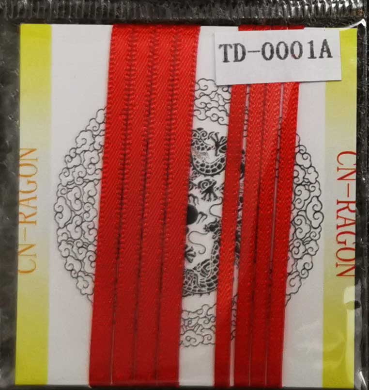 天地模型 TD-0001A 2mm 3mm 红色编织布质安全带 车模改造件