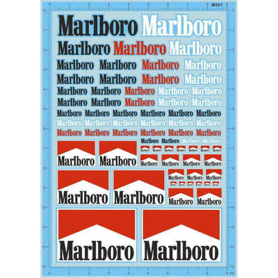 diy万宝路鼠标手机水贴纸模型车