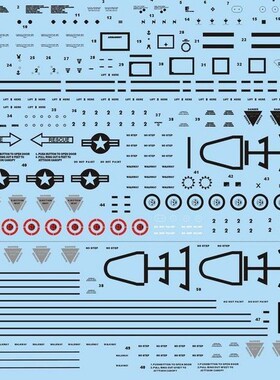 Crazy Modeler DC0057 1/48 F-16 战机通用标志 水贴纸