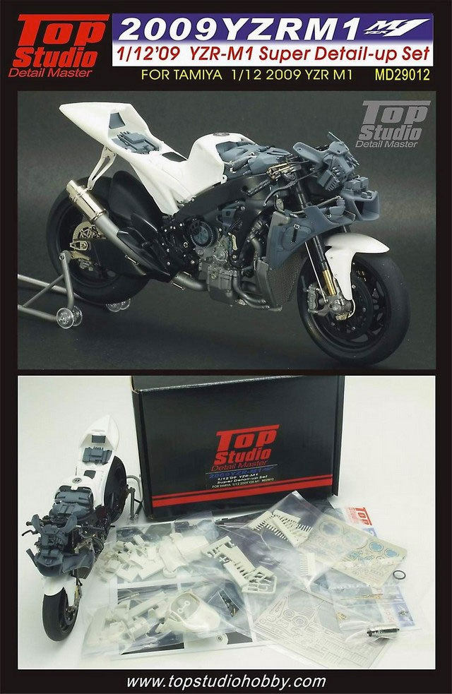 Top Studio MD29012 1/12 YZR-M1 09 摩托模型超级改套蚀刻片