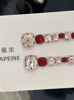弋弋舞脚指甲纯手工甲光疗穿戴甲多巴胺蝴蝶美甲指甲贴片美妆