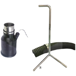 检测站尾气分析仪 流量分析仪喇叭口 流量计管支架