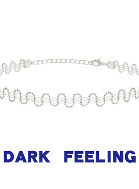 高级感项链女chocker锁骨链小众潮白色简约气质百搭颈链脖子饰品