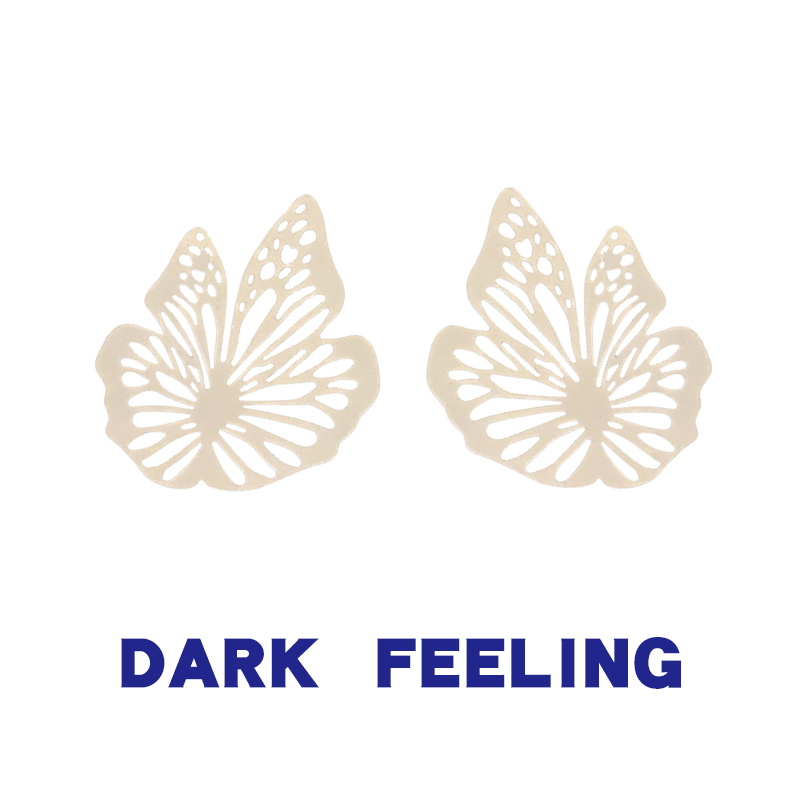 蝴蝶百搭镂空ins耳环