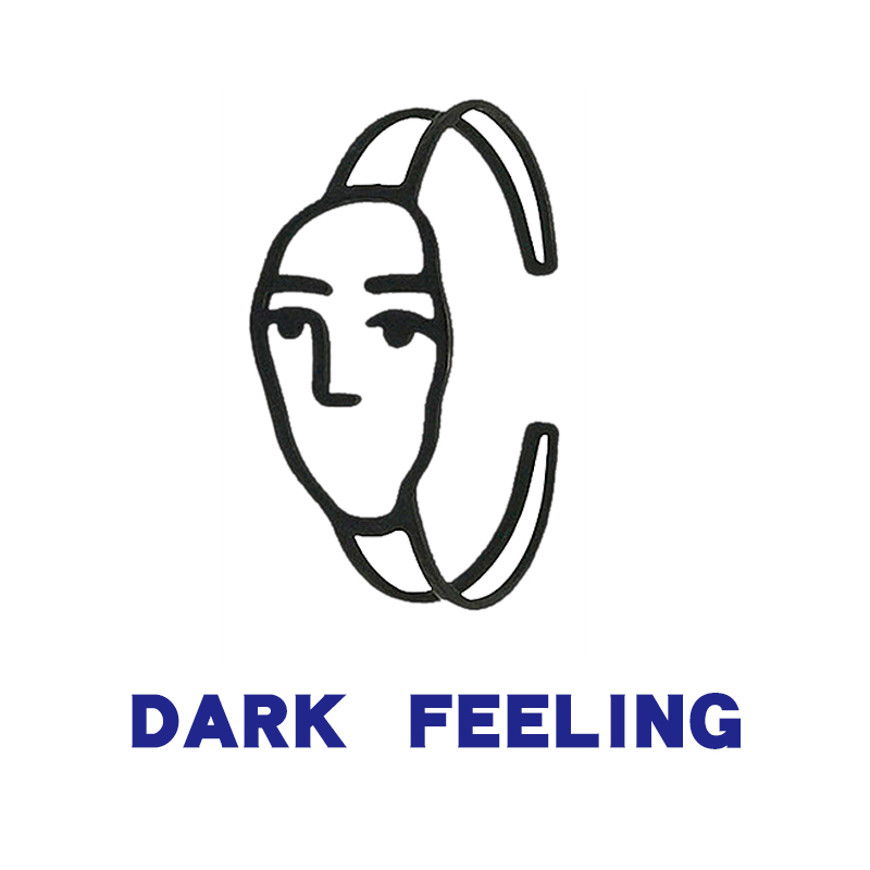 欧美时尚气质抽象镂空笑脸几何人脸合金镀金开口可调节手镯戒指女