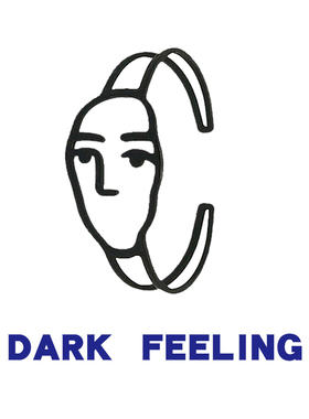 欧美风抽象镂空笑脸几何合金手镯