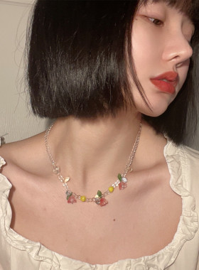 其他琉璃花朵叶子女透明