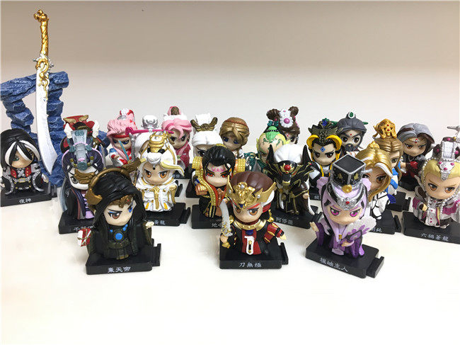 正品 霹雳布袋戏q版公仔 素还真黄泉夜神弃天帝阿修罗千叶传奇